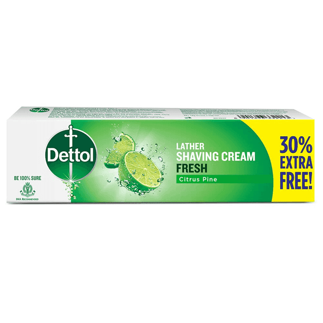 dettol fresh citrus pine lather shaving cream 78 gm
