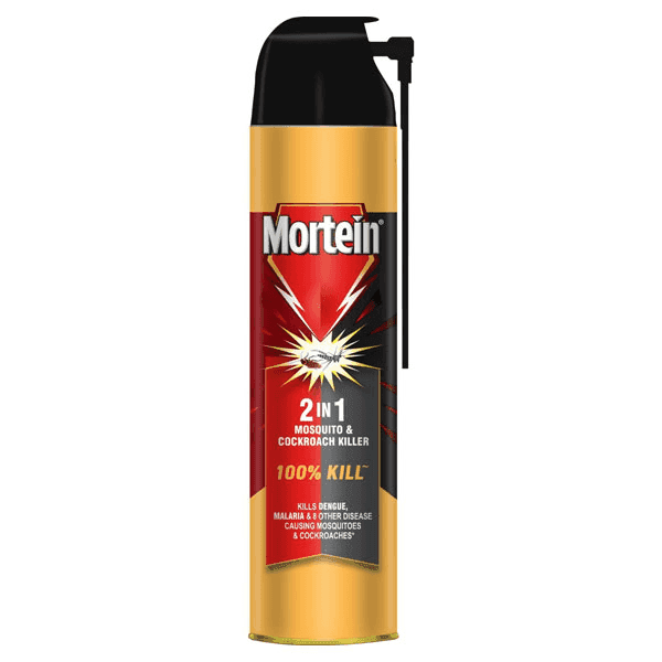 mortein 2in1 cockroaches & mosquitoes insect killer spray 600 ml