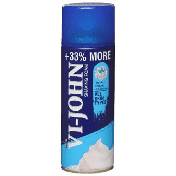 vi-john shaving foam for all skin types 400 gm