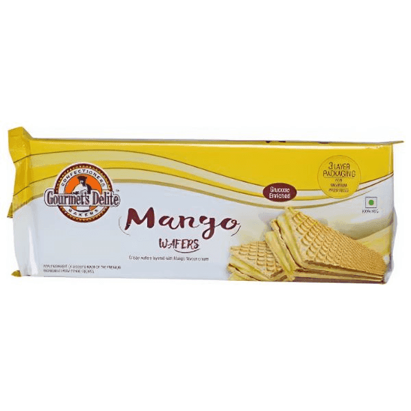 gourmet's delite mango wafers 130 gm