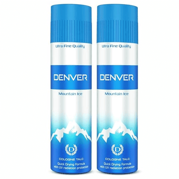 denver mountain ice cologne talc 300 gm (buy 1 get 1 free)