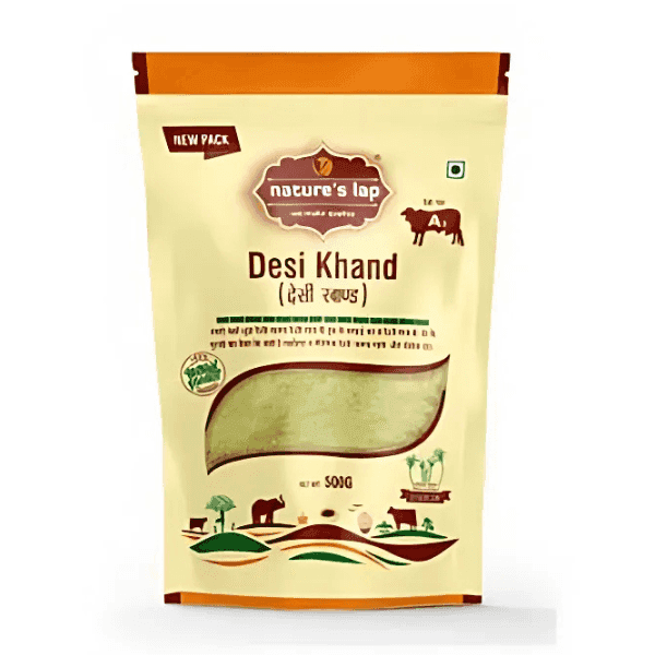 nature's lap shudh desi khand 500 gm