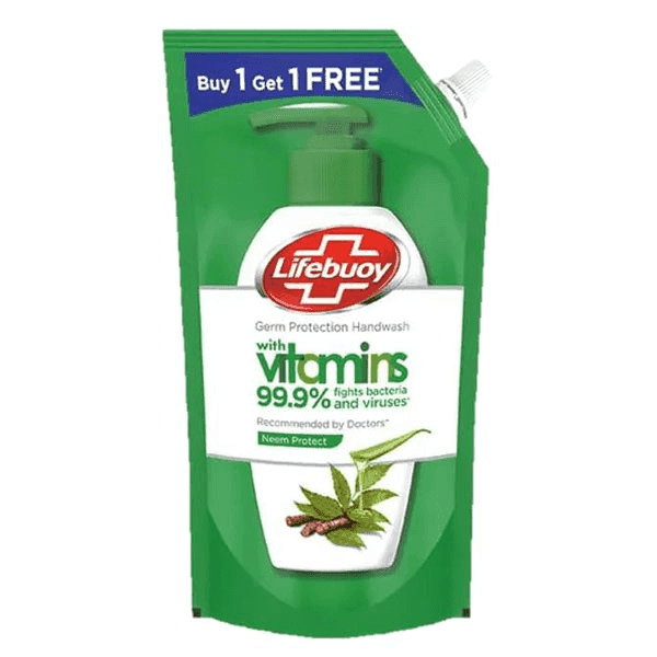 lifebuoy neem protect handwash 675 ml (buy 1 get 1 free)