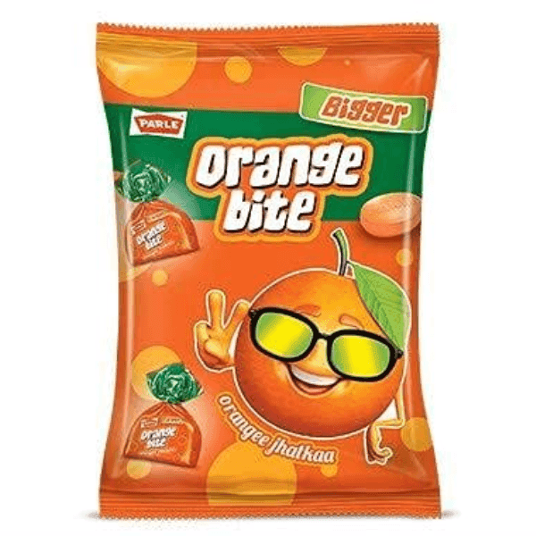 parle bigger orange bite toffee 195 gm