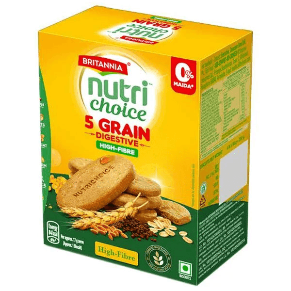 britannia nutri choice 5 grain digestive biscuits 200 gm
