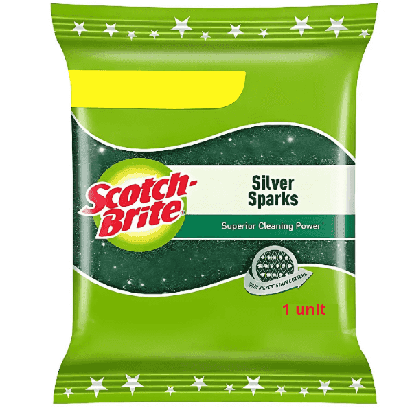 scotch brite silver sparks scrub pad 1 unit