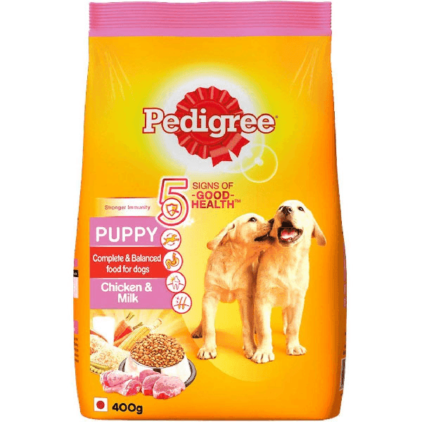 pedigree puppy chicken & milk dog food 400 gm