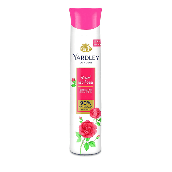 yardley royal red roses refreshing body spray 150 ml