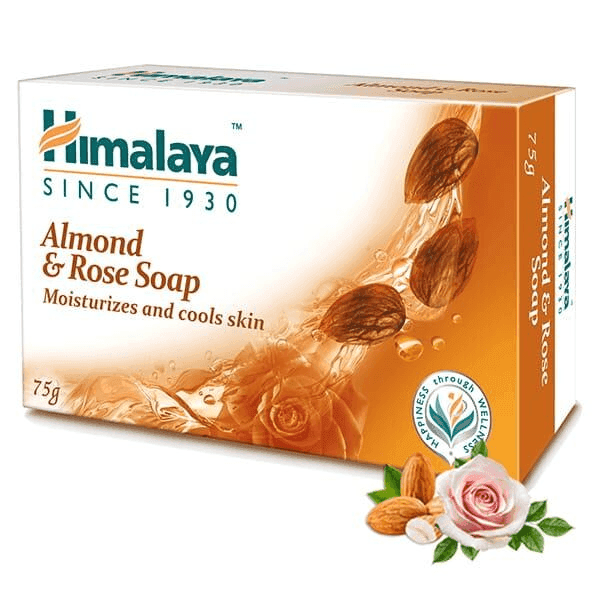 himalaya almond & rose soap set 4*75 gm