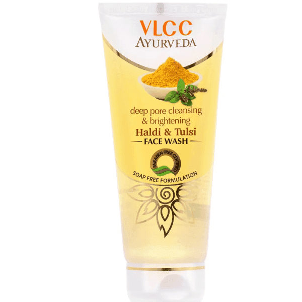 vlcc ayurveda haldi & tulsi face wash 100 ml
