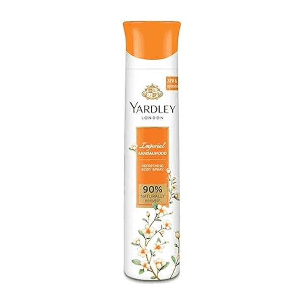 yardley imperial sandalwood refreshing body spray 150 ml