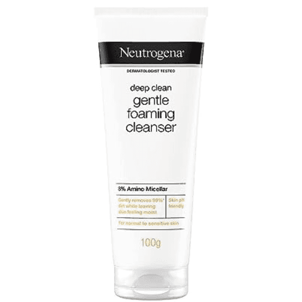 neutrogena deep clean gentle foaming cleanser 100 gm