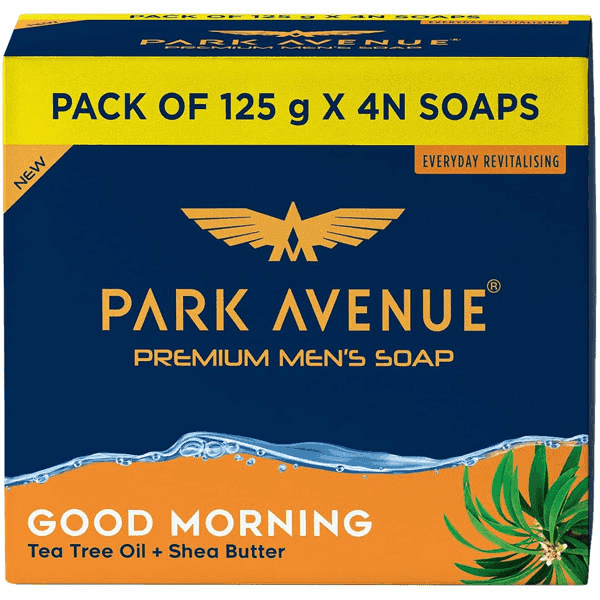 park avenue premium men's good morning soap set 4*125 gm