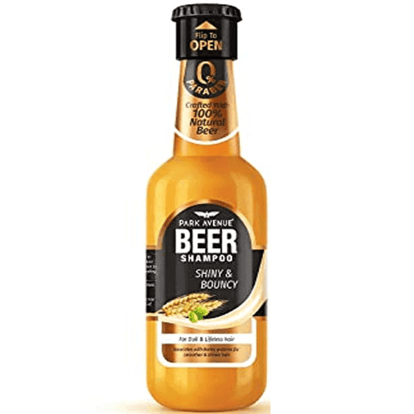 park avenue shiny & bouncy beer shampoo 180 ml