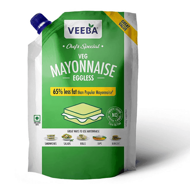 veeba veg eggless mayonnaise 875 gm