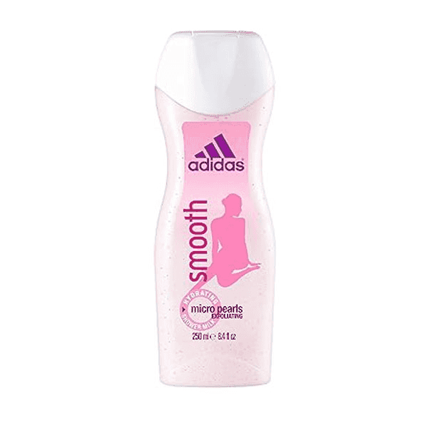 adidas smooth micro pearls exfoliating shower milk 250 ml