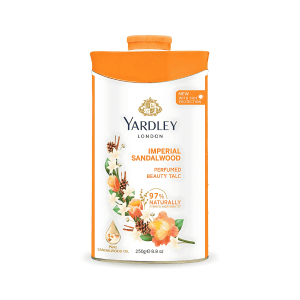yardley imperial sandalwood perfumed beauty talc 250 gm