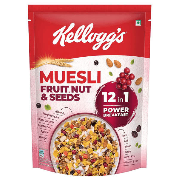 kellogg's fruit,nut & seeds muesli 500 gm (pouch)