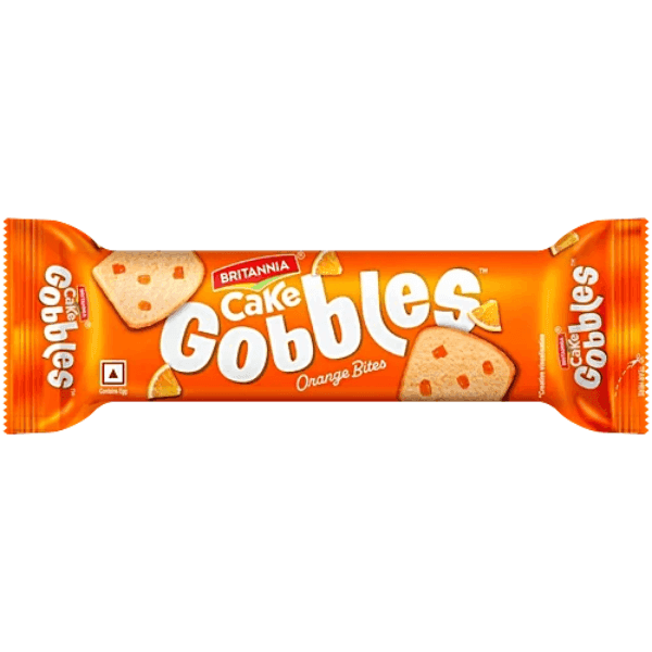 britannia gobbles orange bites cake 45 gm