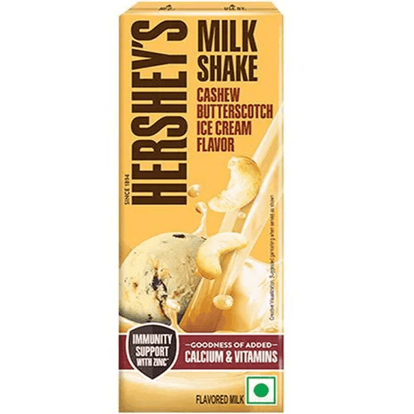 hershey's cashew butterscotch ice cream milkshake 180 ml