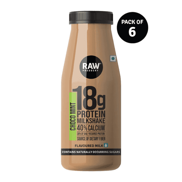raw choco mint 18 g protein milkshake 200 ml