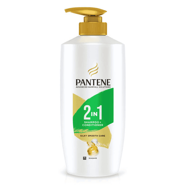 pantene 2 in 1 silky smooth care shampoo + conditioner 650 ml