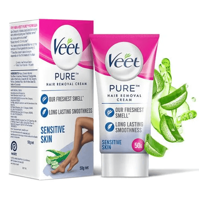 veet pure sensitive skin hair removal cream 50 gm