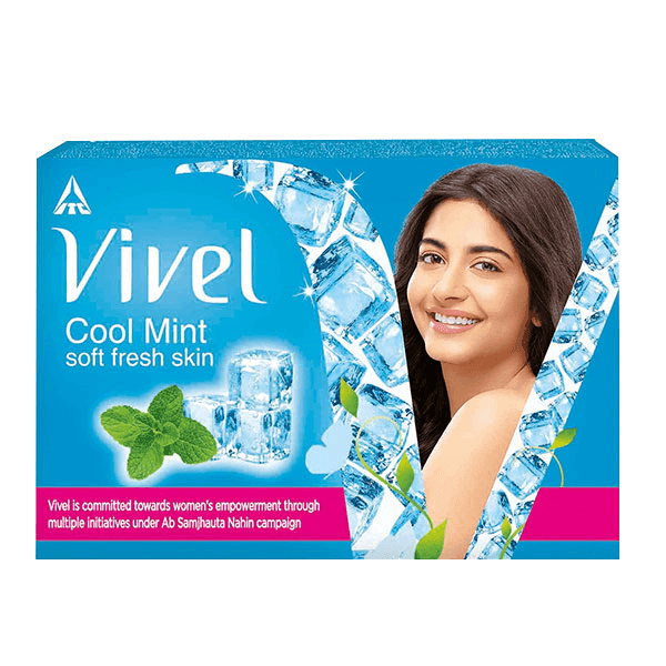 vivel cool mint soft fresh skin soap set 4*100 gm