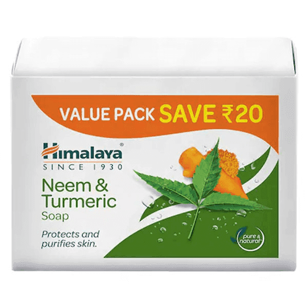 himalaya neem & turmeric soap set 4*125 gm 