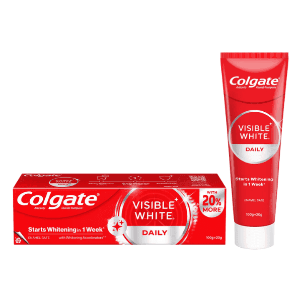 colgate visible white daily tooth paste 100 gm