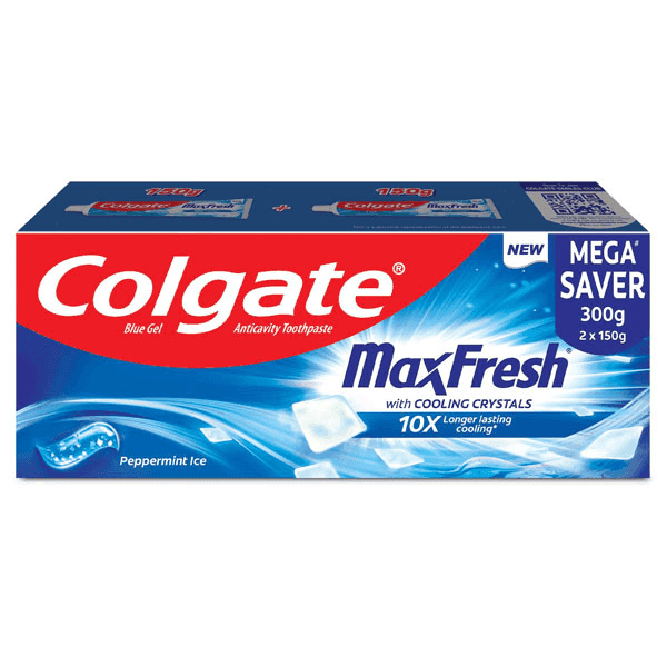 colgate max fresh peppermint ice tooth paste 300 gm