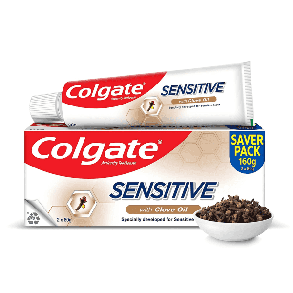 colgate sensitive clove oil tooth paste 2*80 gm