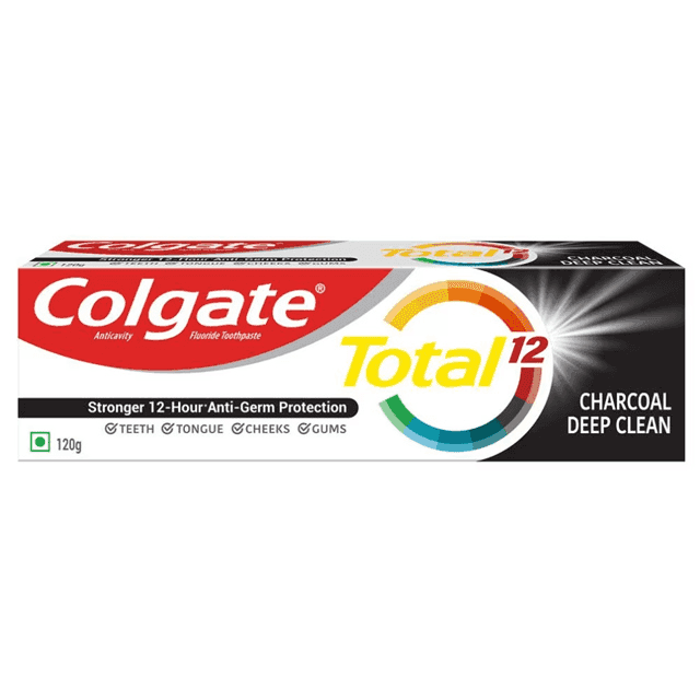 colgate total charcoal deep clean tooth paste 120 gm