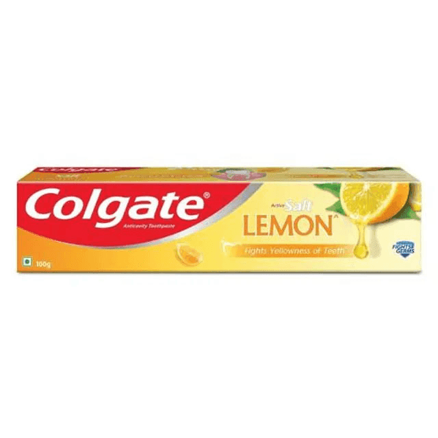 colgate active salt lemon tooth paste 100 gm