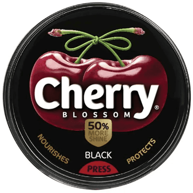 cherry blossom black wax shoe polish 15 gm