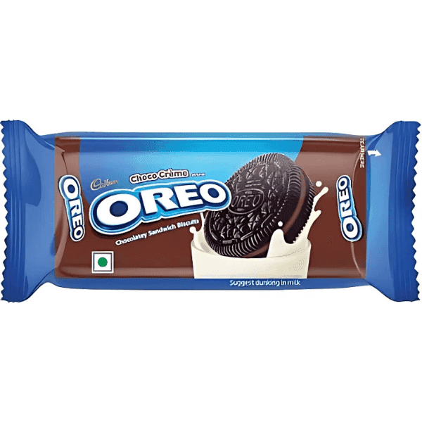 cadbury oreo choco creme flavoured chocolatey sandwich biscuits 41.75 gm