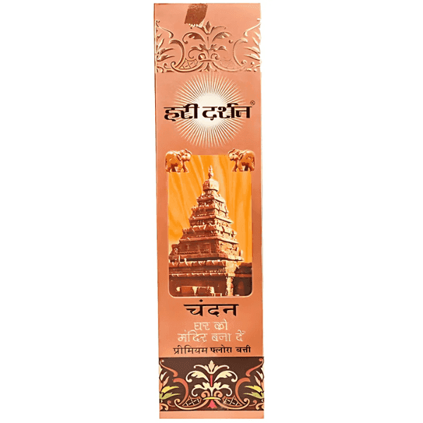 hari darshan temple sandal premium flora agarbatti 12 sticks