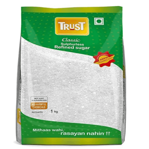 trust classic sulphurless refined sugar 1 kg