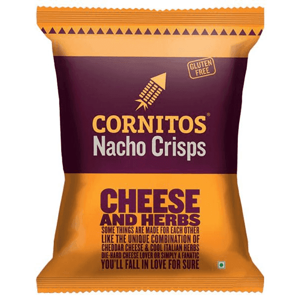 cornitos cheese and herbs nachos 55 gm