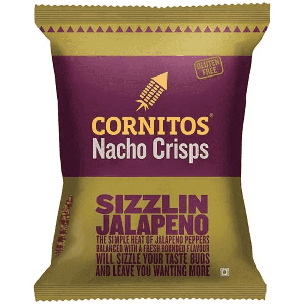 cornitos nacho crisps sizzlin jalapeno 150 gm