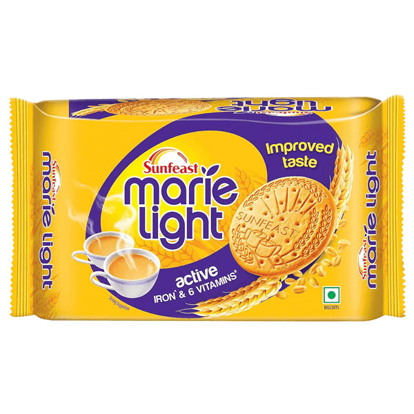 sunfeast marie light active biscuits 186 gm