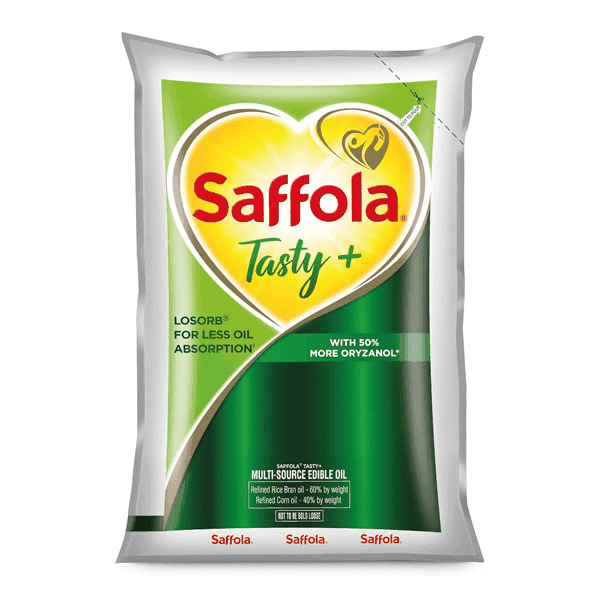 saffola tasty + multi-source edible oil 1 ltr