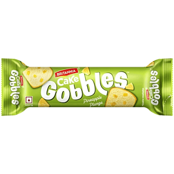 britannia gobbles pineapple plunge cake 45 gm