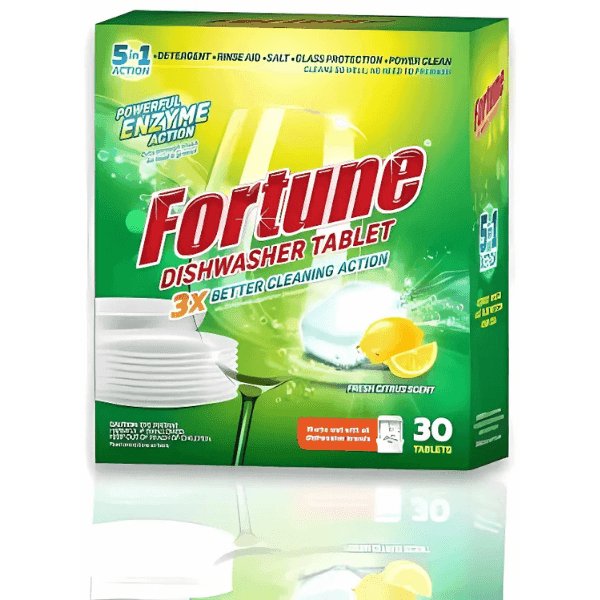 fortune dishwasher tablet fresh citrus scent 30 tablets 600 gm