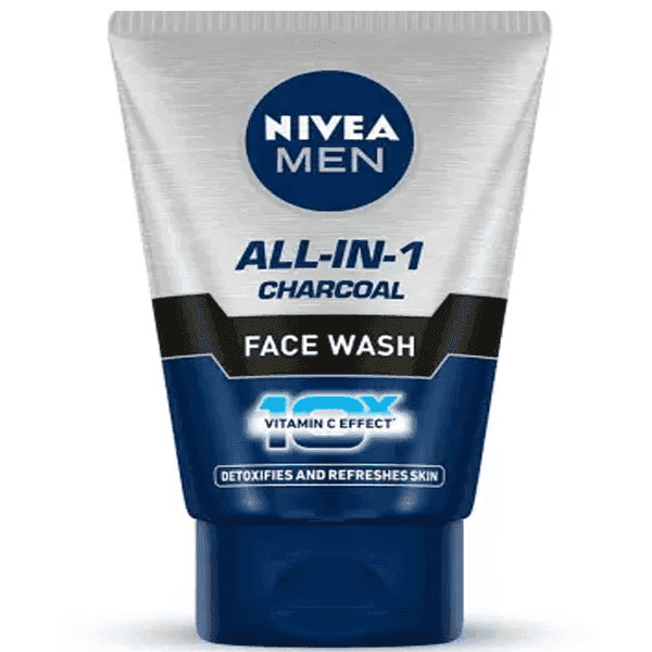 nivea men all-in-1 charcoal face wash 50 gm
