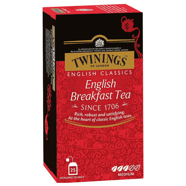 twinings english breakfast tea 25 teabags*2 gm