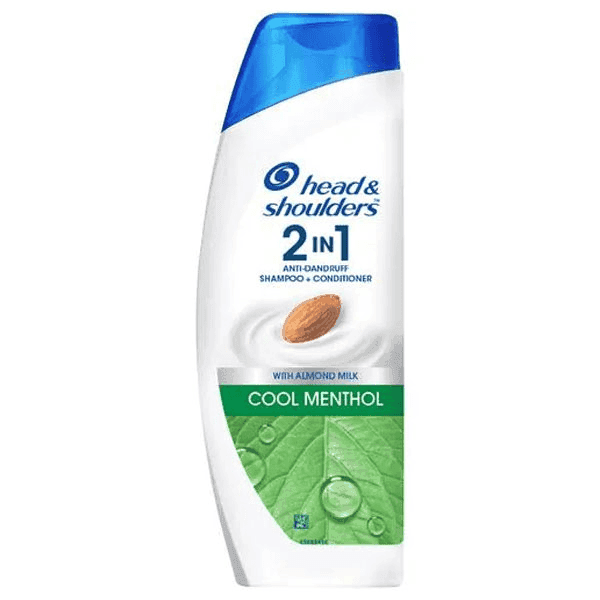 head & shoulders 2-in-1 anti-dandruff cool menthol shampoo+conditioner 180 ml