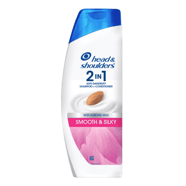 head & shoulders 2-in-1 anti-dandruff smooth & silky shampoo+conditioner 180 ml