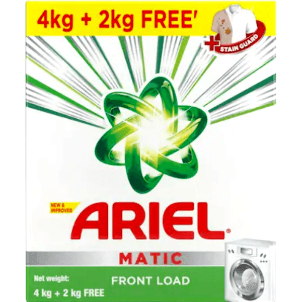 ariel matic front load detergent powder (4+2) 6 kg