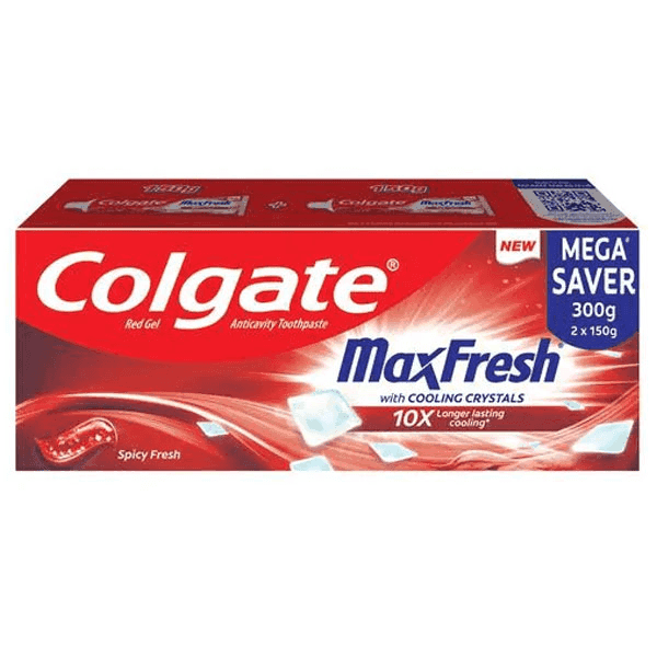 colgate max fresh spicy fresh red gel tooth paste 300 gm